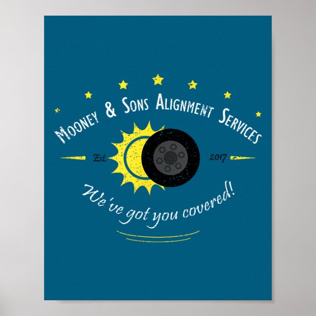 Póster Y Astronomía Ciencia Fans Eclipse Solar (Frente)