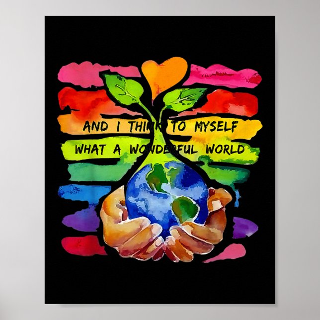 Póster Y Creo Que Es Un Mundo Maravilloso (Frente)