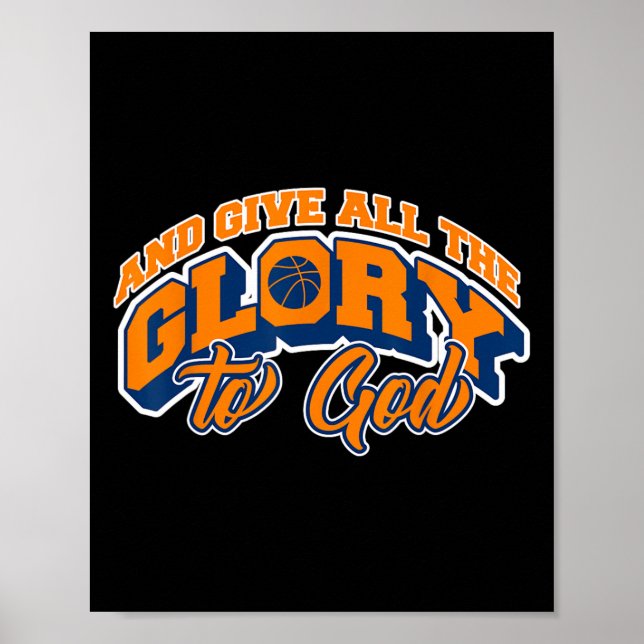 Póster Y dar toda la gloria a Dios Sketll Fan Player (Frente)