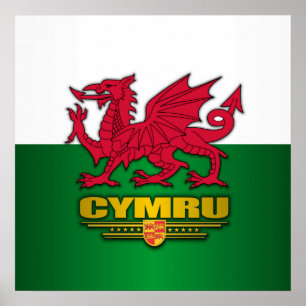 Póster Y Ddraig Goch