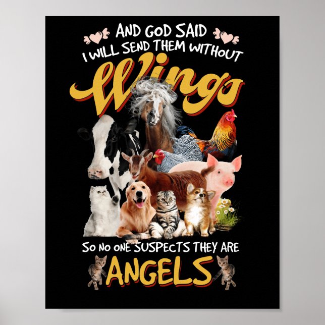 Póster Y Dios Dijo Que Los Enviaré Sin Alas (Frente)