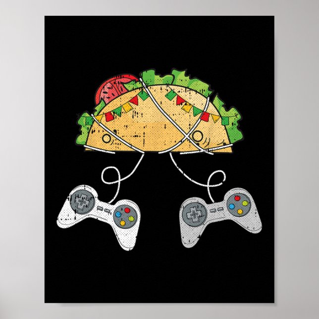 Póster Y el videojuego Tacos Cinco De Mayo (Frente)