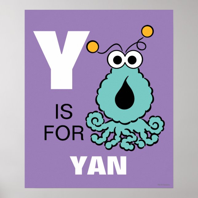 Póster Y es para Yip-Yips | Añadir su nombre (Frente)