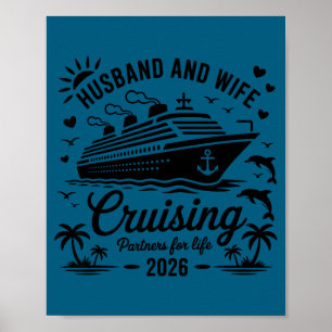 Póster Y Esposo Esposa Crucero Vacaciones Pareja