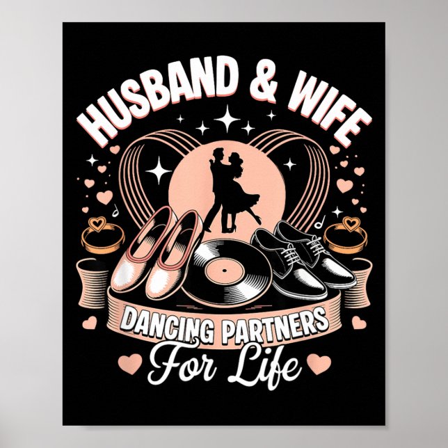 Póster Y Esposo Esposa Parejas de Baile Vida (Frente)