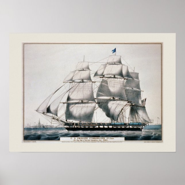Póster y, 'Frigate Cumberland' (Frente)
