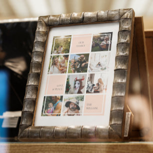 POSTER Y IMPRESIÓN DE COLLAGE DE FOTOS DE LA FAMIL