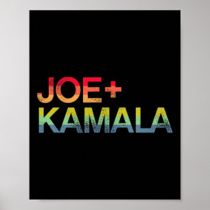 Póster Y Kamala Negrita Orgullo Retro Arcoiris Biden Harr