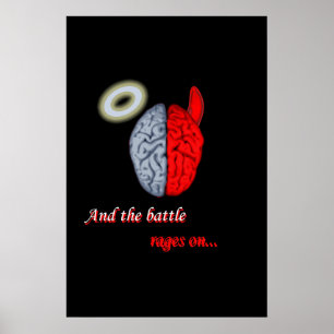 Póster Y la batalla continúa (el bien contra el mal)