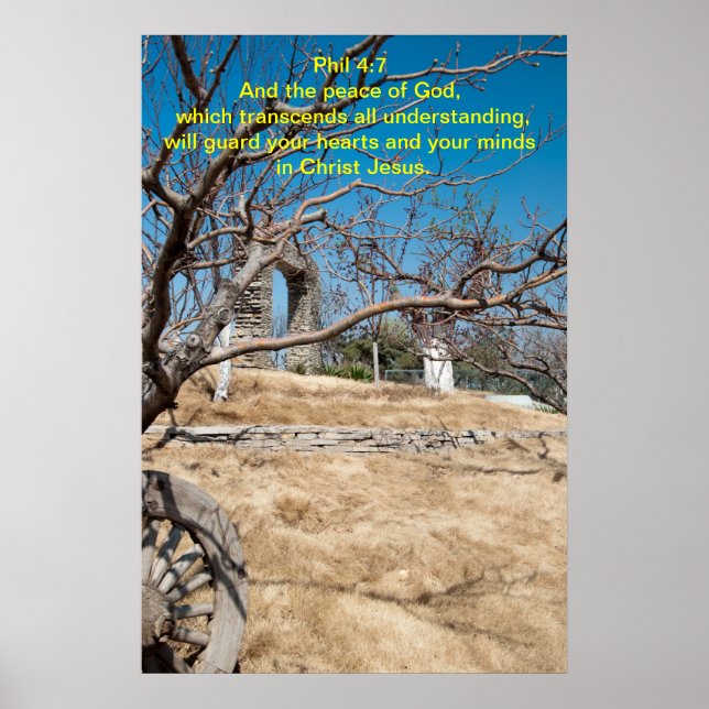 Póster Y la paz de Dios, (Frente)