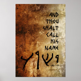 Póster Y Llamarás Su Nombre Yeshua