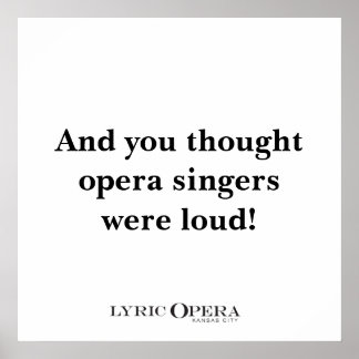 Póster ¡Y pensabas que los cantantes de ópera eran fuerte