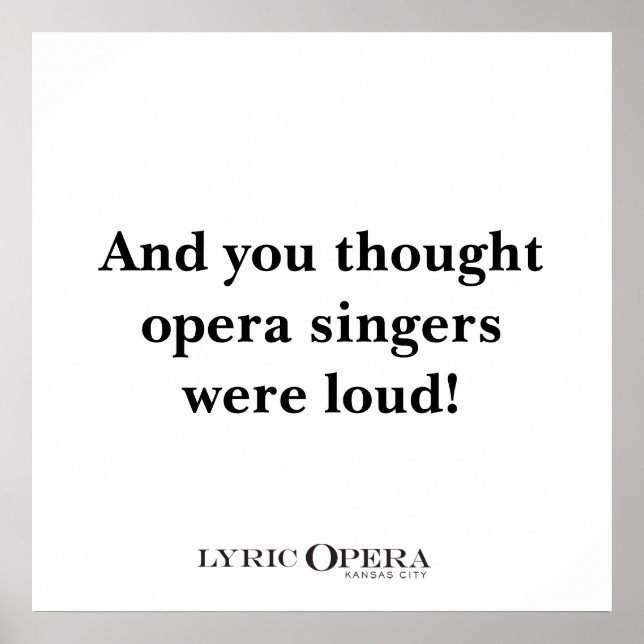 Póster ¡Y pensabas que los cantantes de ópera eran fuerte (Frente)