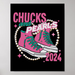 Póster Y Perlas estoy con su Kamala 2024