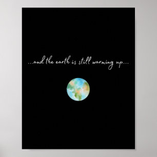 Póster Y se está calentando Calentamiento global Medio am