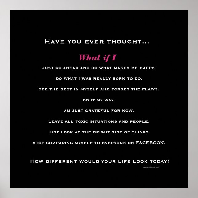 Póster ¿Y Si...? (Frente)