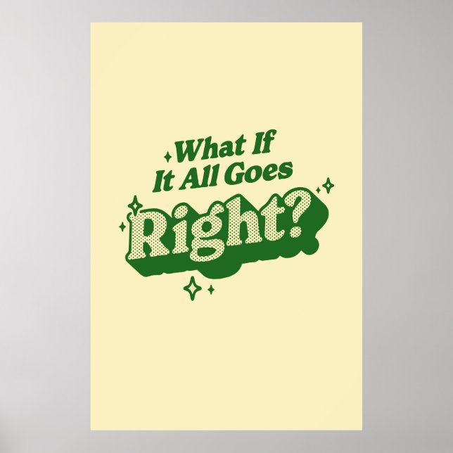 Póster ¿Y Si Todo Va Bien Poster? (Frente)
