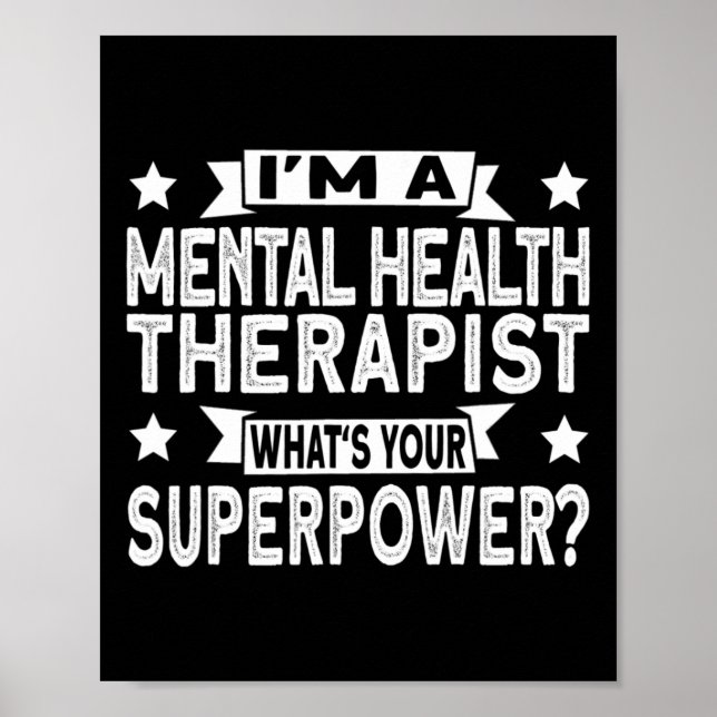 Póster Y terapeuta de salud mental  (Frente)