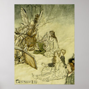 Póster Y una canción de hadas - Arthur Rackham