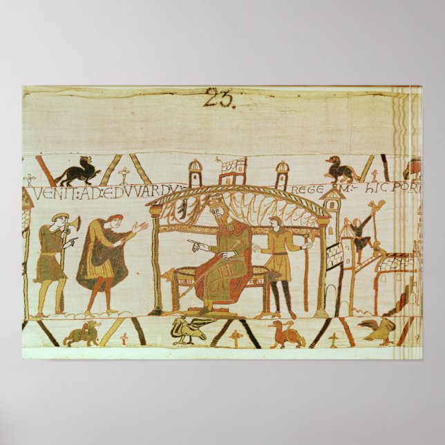 Póster Y viene ante el Rey Eduardo (Frente)