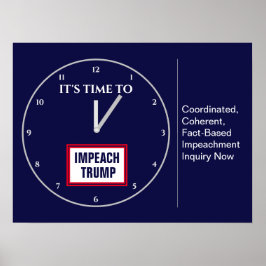 Póster Ya es hora de que se ponga fin a la destitución de