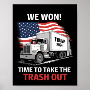 Póster Ya es hora de sacar la basura - Trump 202