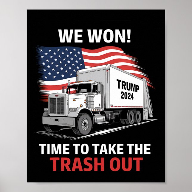 Póster Ya es hora de sacar la basura - Trump 202 (Frente)
