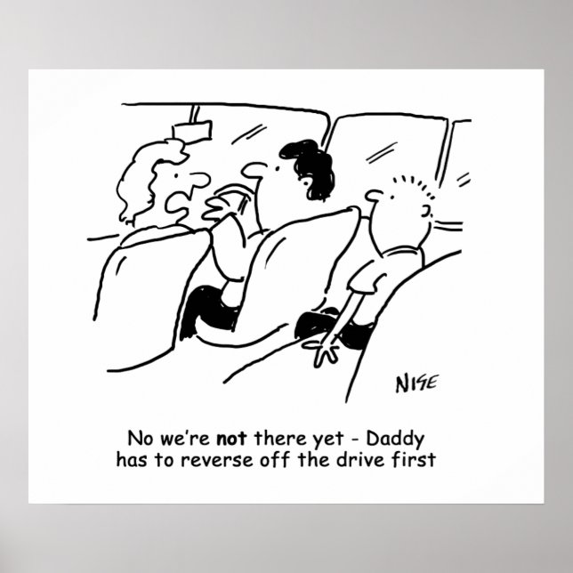 Póster ¿Ya Estamos Ahí? Personalizado infantil divertida (Frente)