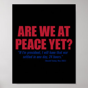 Póster ¿Ya estamos en paz? Guerra de Rusia Ucrania Anti T