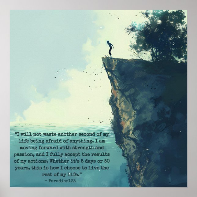 Póster ya no tiene miedo (puerta 1041) (Frente)