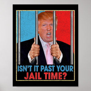 Póster Ya pasó tu tiempo en la cárcel presidente anti Tru