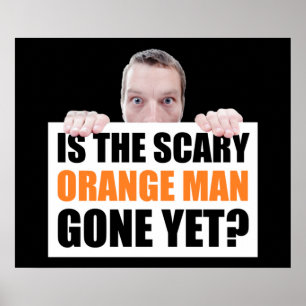 Póster ¿Ya Se Ha Ido El Temeroso Hombre Naranja? Anti-Tru