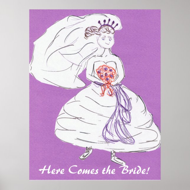 Póster Ya Viene la Novia (Frente)