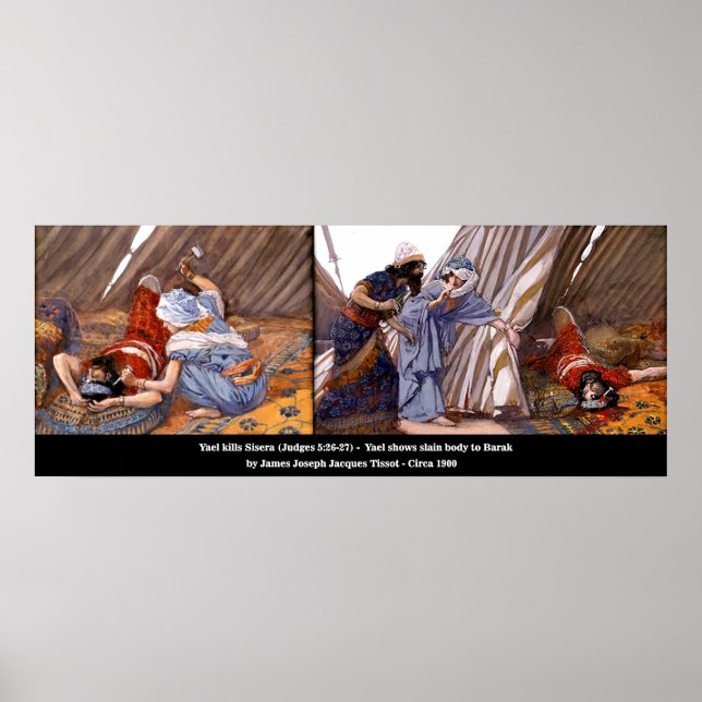 Póster Yael Says Sisera #4 - Jueces 5:26-27 (Frente)