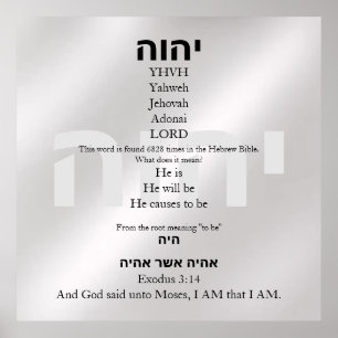Póster Yahweh