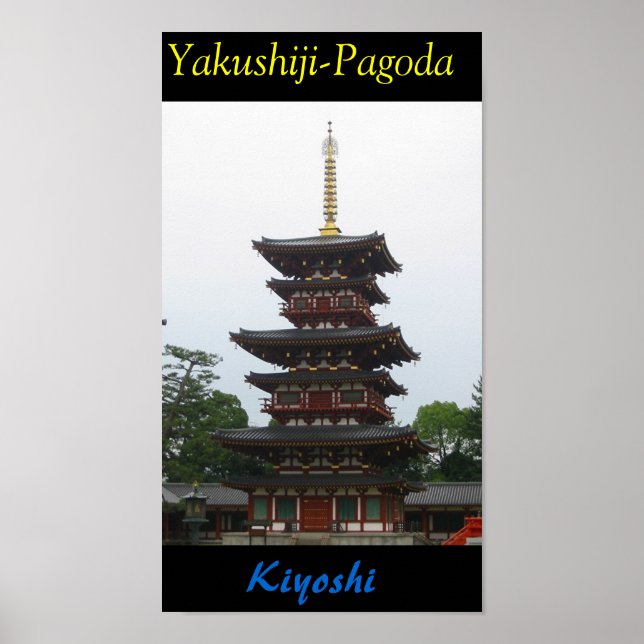 Póster Yakushiji-Pagoda (Frente)