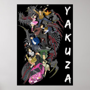 Póster Yakuza yakuza 0 1 2 3 4 5 kiwami almas muertas