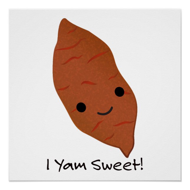 Póster Yam Sweet Cute kawaii Sweet Potato (Anverso)