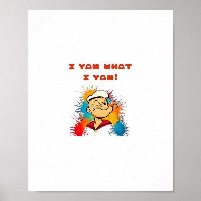 Póster Yam What I Yam Classic Sloth Trendy (Frente)