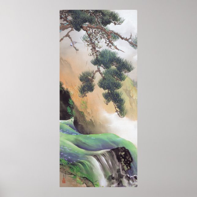 Póster Yamamoto Shunkyo - Primavera de la montaña (Frente)