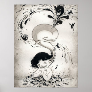 Póster Yan Wei, "sin ballena" | 闫 威