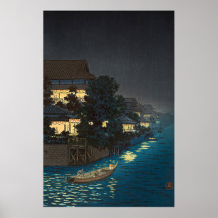 Póster Yanagibashi por Tsuchiya Koitsu