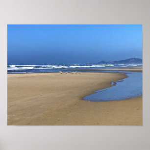 Póster Yaquina Bay State Recreation Site, Newport, Oregón