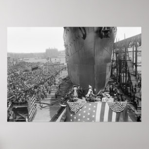 Póster Yard de la Marina de Brooklyn, 1908