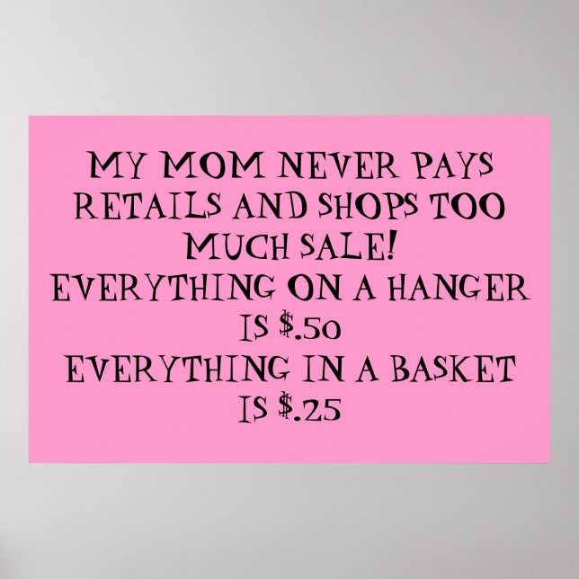 Póster yard sale (Frente)