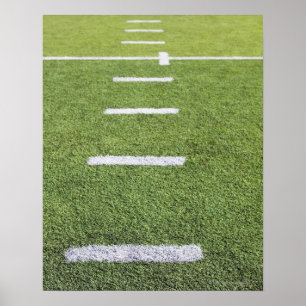 Póster Yardlines on Football Field