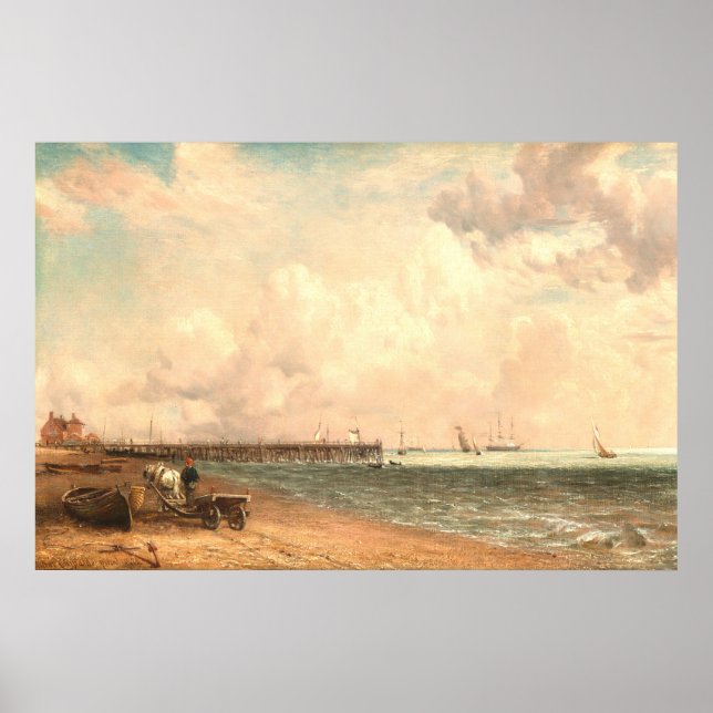 Póster Yarmouth Jetty - Bella Artes de John Constable (Frente)