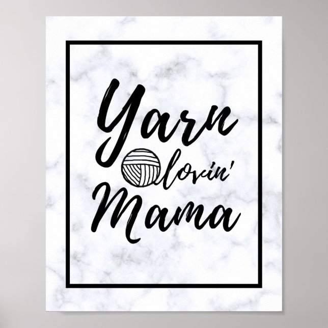Póster Yarn Loving Mama Craft Room (Frente)