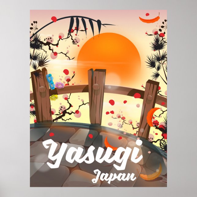 Póster Yasugi Japan Blossom Garden (Frente)