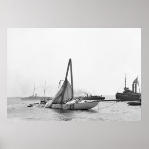 Póster Yate de Carreras dañado, 1899